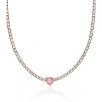 Collana Kiara Donna BASIK COLLIER in Argento Zircone KCLD3949R - KCLD3949R